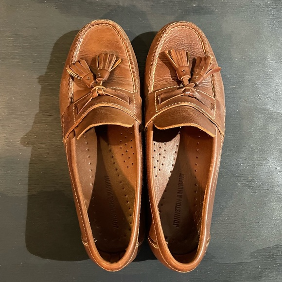 Johnston And Murphy Brown Dress Shoes Slip On Loafers Men’s Size 8.5 - Picture 6 of 8